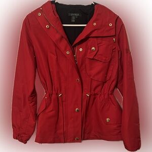 Ralph Lauren Red Rain Coat Women’s Size Small